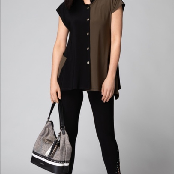 JOSEPH RIBKOFF
Tunic Style 193080. Size 8 Black & Beige - Picture 6 of 8